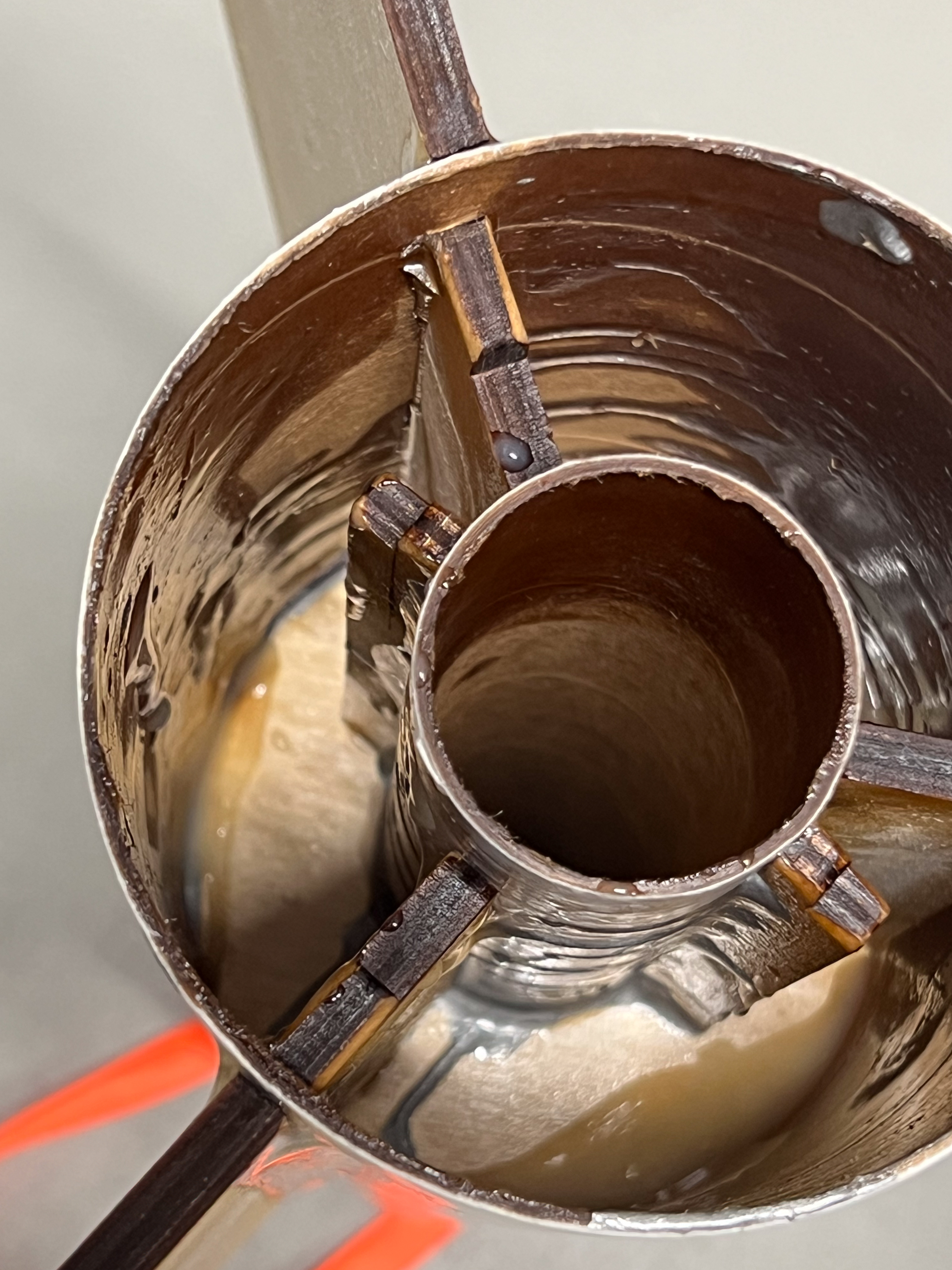 Fin slots interior view